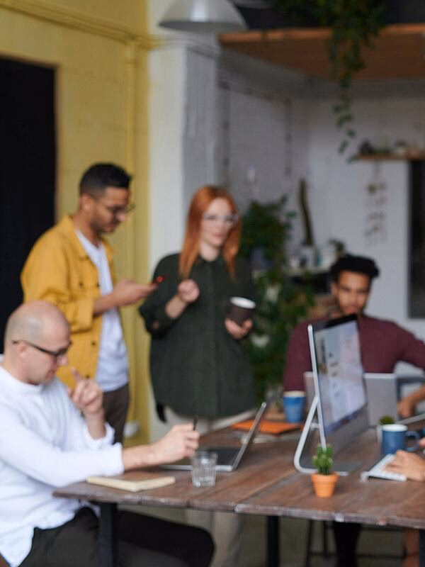team having a meeting